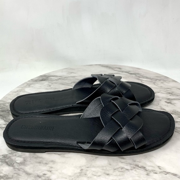 Cushionaire Winnie Woven Slide Sandals 7.5-8 Comfy Classic Summer Minimalist - Picture 2 of 16